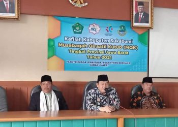 Kepala Kantor Kementerian Agama Kab. Sukabumi Melepas Kafilah MQK