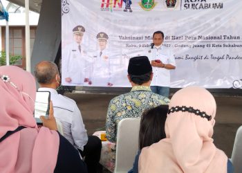 PWI Kota SukabumI Gelar Vaksinasi Massal di Acara Puncak HPN 2022
