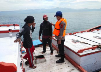 Polairud Sukabumi Gelar Patroli Perairan Palabuhanratu Hingga Ciwaru