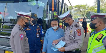 Jelang Lebaran, Satlantas Lakukan Rampchek Kendaraan Umum