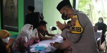 Kapolres Tinjau Gebyar 1 Juta Vaksin Booster