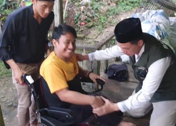 Baznas Jabar Kunjungi Penyandang Difabel di Kecamatan Cibitung Sukabumi