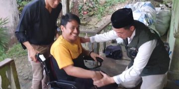 Baznas Jabar Kunjungi Penyandang Difabel di Kecamatan Cibitung Sukabumi