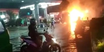 Begini Awal Kejadian Kebakaran di SPBU Cibolang