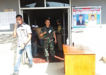 Danramil Nagrak Monitoring Pilkades Serentak