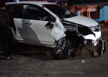 Avanza Terlibat Tabrakan dengan Pemotor di Jampangkulon