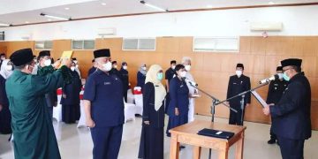 Bupati Lantik 5 Pejabat Eselon II b dan 57 Jabatan Fungsional