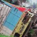 Truk Terguling Hindari Anak Sekolah di Bantargadung