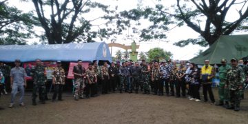 Peserta Touring HUT Kodam III Siliwangi, Gelar Santunan di Alun-alun Jampangkulon