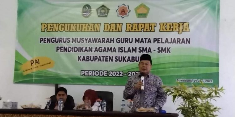 Pengukuhan dan Rapat Kerja MGMP PAI SMA/SMK Kabupaten Sukabumi