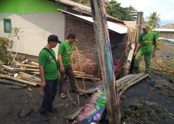 Banjir Rob Terjang Puluhan Rumah Dua Kampung di Palabuhanratu