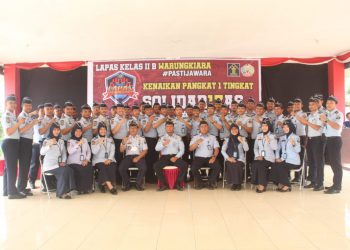61 Pegawai Lapas Warungkiara Naik Pangkat Satu Tingkat Lebih Tinggi