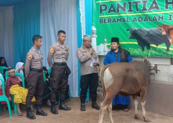 Yayasan Yatim Piatu Daarul Hasby Terima Bantuan Qurban dari Polres Sukabumi Kota