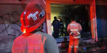 Ruko Isi Ulang Galon di Jalan Pasundan Kota Sukabumi Kebakaran