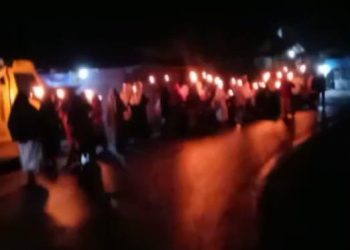 Sambut 1 Muharam 1444, Yayasan Islam Al-Amanah Bersama Warga Nyalindung Gelar Pawai Obor
