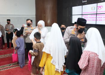 Momen Kapolres Sukabumi Kota Rayakan Malam 1 Muharam 1444 Hijriah