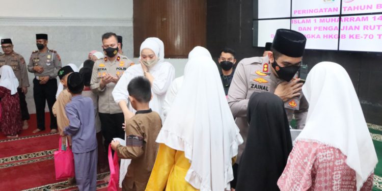 Momen Kapolres Sukabumi Kota Rayakan Malam 1 Muharam 1444 Hijriah