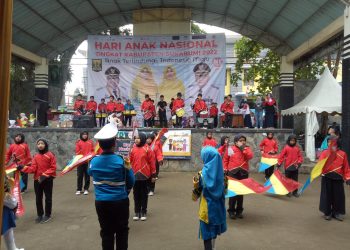 Drumband MI Baitussalam Tampil Di Acara Hari Anak Nasional Tingkat Kab. Sukabumi