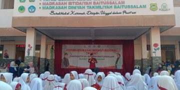 Siswa PaudQu/TK Al-Qur’an/MI/MDT Baitussalam Antusias Ikuti HUT RI Ke 77