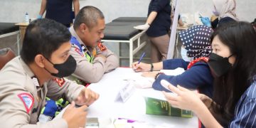 Harlantas Ke 67, Polres Gandeng Dinkes Kota Sukabumi Gelar Pemeriksaan Kesehatan