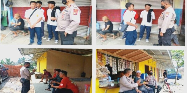 Patroli Polsek Sukaraja Cegah Aksi Tawuran Pelajar