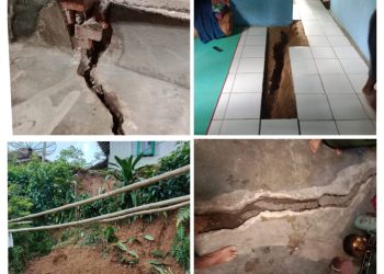 3 Rumah Rusak Berat, 12 Terancam, Pergeseran Tanah di Curugkembar