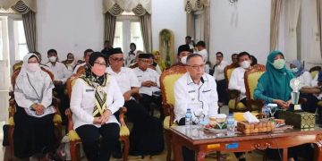 Secara Virtual, Wabup Paparkan Percepatan CPTS Kepada Tim Penilai STBM Award 2022