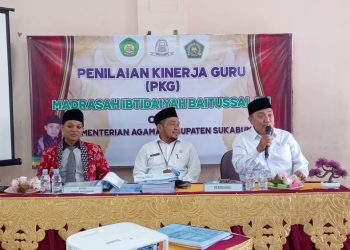 Pengawas Bina Kemenag Kab. Sukabumi Berikan Arahan Terkait PKG dan PKKM di MI Baitussalam