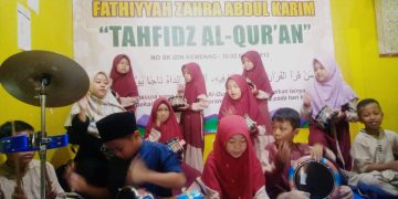 Santri Tahfidz Al-Qur’an Fathiyyah Zahra Abdul Karim Terus Berlatih, Persiapkan Acara Maulid Nabi Muhammad SAW.