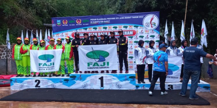 Cabor Arung Jeram Kabupaten Sukabumi Sabet 5 Medai Emas di Porprov Jabar