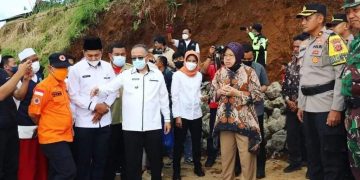 Dampingi Mensos RI, Wabup Tekankan Pentingnya Mitigasi Kesiapsiagaan Bencana