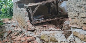 Pergerakan Tanah di Kecamatan Warungkiara 7 Rumah Terancam 1 KK Mengungsi