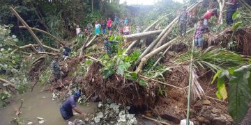 Akibat Bencana TPT Longsor di Cikole Kota Sukabumi