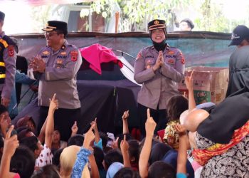 Polres Sukabumi Kota Terjunkan Polwan untuk Bantuan Tarauma Healing Korban Gempa Cianjur