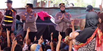 Polres Sukabumi Kota Terjunkan Polwan untuk Bantuan Tarauma Healing Korban Gempa Cianjur
