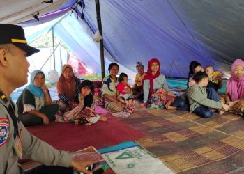 Menggema, Bacaan Shalawat di Posko Pengngsian Gempa Cianjur