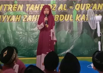 Santri Tahfidz Al-Qur’an Fathiyyah Zahra Abdul Karim Ceramah Peringatan Maulid Nabi Muhammad SAW