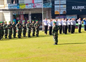 Upacara Peringatan Hari Juang Kartika di Kodim 0607 Kota Sukabumi Diiringi Doa Bersama