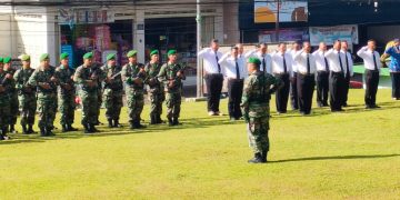 Upacara Peringatan Hari Juang Kartika di Kodim 0607 Kota Sukabumi Diiringi Doa Bersama