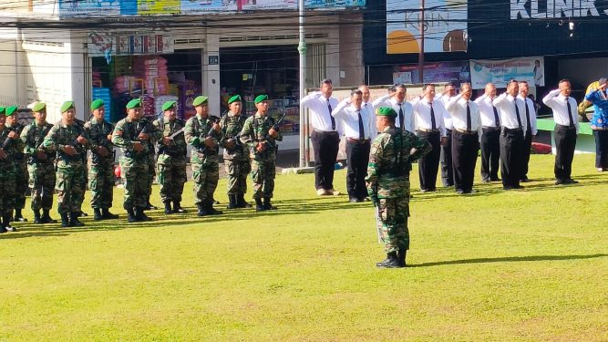 Upacara Peringatan Hari Juang Kartika di Kodim 0607 Kota Sukabumi Diiringi Doa Bersama