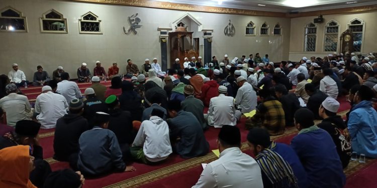 Perdana, DPD BKPRMI Kab Sukabumi Adakan Pengajian Bulanan di Masjid Besar Qubbatul Islam Cisaat