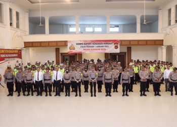 Puluhan Anggota Polres Sukabumi Kota Naik Pangkat