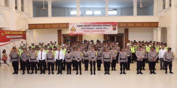 Puluhan Anggota Polres Sukabumi Kota Naik Pangkat