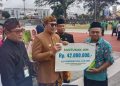 Momentum HAB Ke 77 di Kota Sukabumi, Achmad Fahmi Berikan Santunan JKM