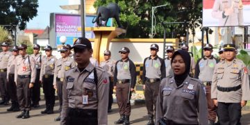 HUT Satpam ke 42 Diperingati Meriah di Polres Sukabumi kota