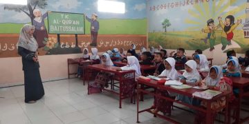 Di Awal Semester 2, Siswa PaudQu Baitussalam Cisaat Semangat Mengikuti Pembelajaran  