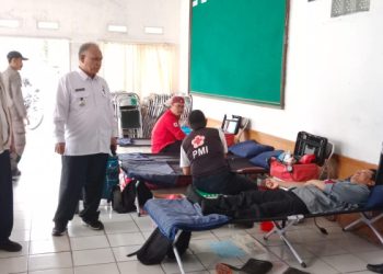 Kegiatan Sosial Rutin, Kecamatan Gegerbitung Gelar Donor Darah