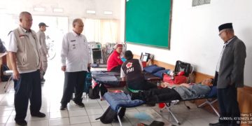 Kegiatan Sosial Rutin, Kecamatan Gegerbitung Gelar Donor Darah