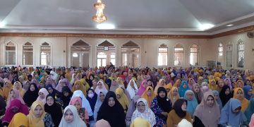 Jamaah Pengajian Ibu Ibu Masjid Besar Qubbatul Islam Sambut Peringatan Isra Mi’raj Nabi Muhammad SAW 1444 H