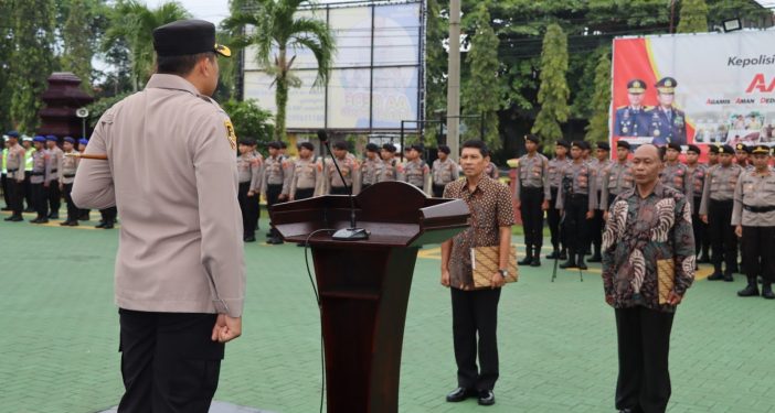 Polres Sukabumi Lepas Tiga Perwira Purna Bakti